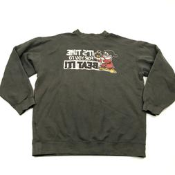 Vintage Disney Grumpy Nano Felpa Uomo Taglia Grande Oversize