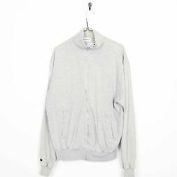 Vintage Champion Piccolo Logo Felpa Grigio Medio M Grado B
