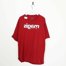Vintage Champion USA Magis Grande Logo T-Shirt Rosso 2XL