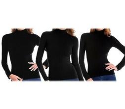 VKA21 Pack 3 lupetti termici con interno felpato neri maglia