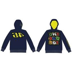 VR 46 Felpa  Blu con Zip e Cappuccio Bambino