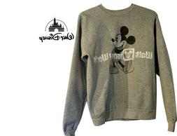 Walt Disney World Grigio Mickey Felpa Hanes MISURA