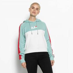 FILA Wenda con Cappuccio Donna Nero Menta Bianco Colore Bloc