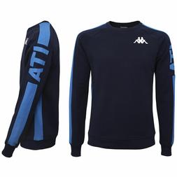 KAPPA WOCENT RIO ITA FELPA UOMO BLU MARINE AZZURRO MAGLIA GI