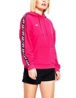 FILA WOMEN CLARA HOODIE SWEAT FELPA CON CAPPUCCIO FUCSIA 687