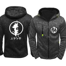 Women Men's Zipper Anime Dragon Ball Z Goku Hoodie Jacket Sw