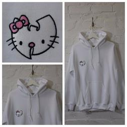 Actual Fact Wu X Hello Kitty Giapponese Cartoon Bianco Felpa
