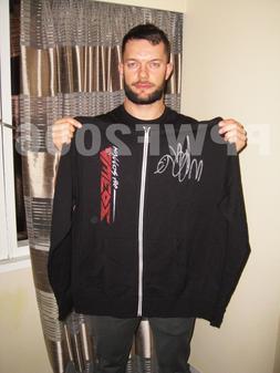 Wwe Finn Balor Firmata a Mano Adulti Demonio Felpa con Cappu