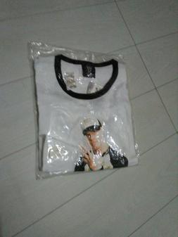 wwe john cena no sleeves official shirt white