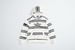 supreme x stone island white hoodie nuovo 