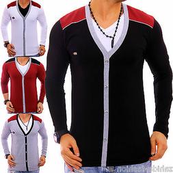 Zahida Uomo Lunghe Maglia Felpa con Cappuccio Abbigliamento 