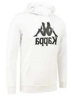 Kappa Zimim Auth Felpa con Cappuccio Bianco UOMO Retro Vinta