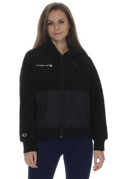 Champion Zip Giacca Donna 113463 F20 KK001 Nbk Nero