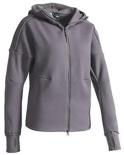 ADIDAS ZNE HOODY FELPA DONNA ZIP GRIGIA